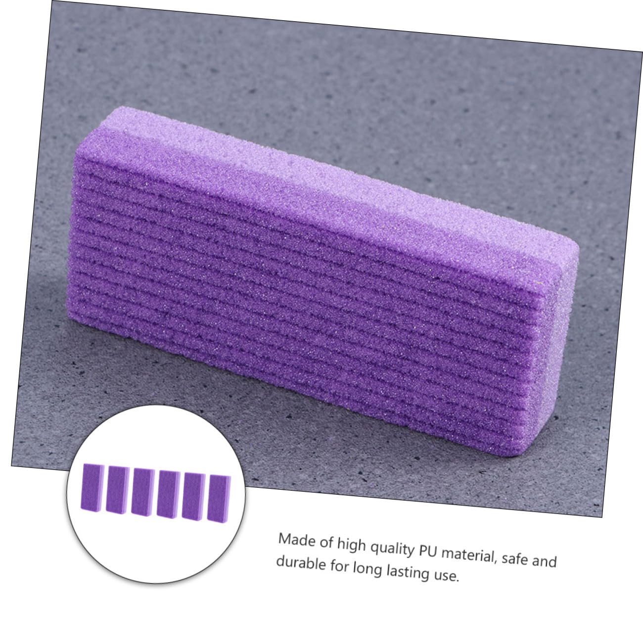 FRCOLOR 18 Piezas Herramienta De Molienda De Pie De Piedra Pómez Removedor De Callos Para Limas De Pies Exfoliante De Pies Frotamiento Tabla Para Frotar Los Pies Hombre Crujiente Púrpura