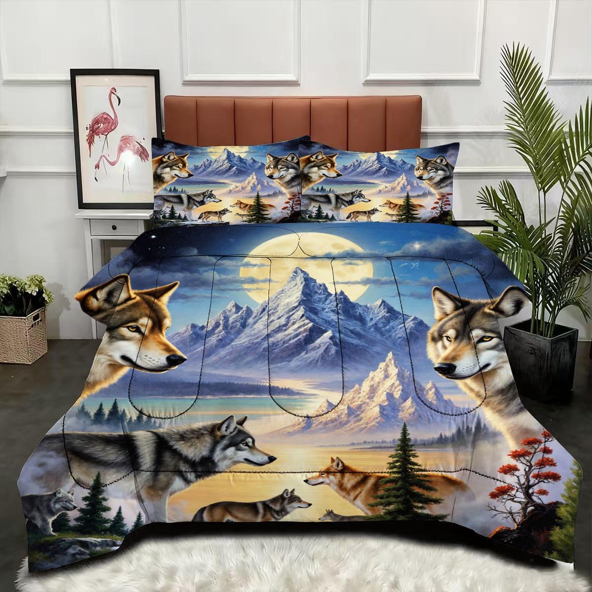 Couette 220x240 loup 4 saisons sans housse pour en finir avec la corvée de lit 2 personnes