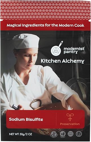 Bisulfito de sodio, sin OMG, vegano, sin gluten, certificado OU Kosher, 50g/2oz