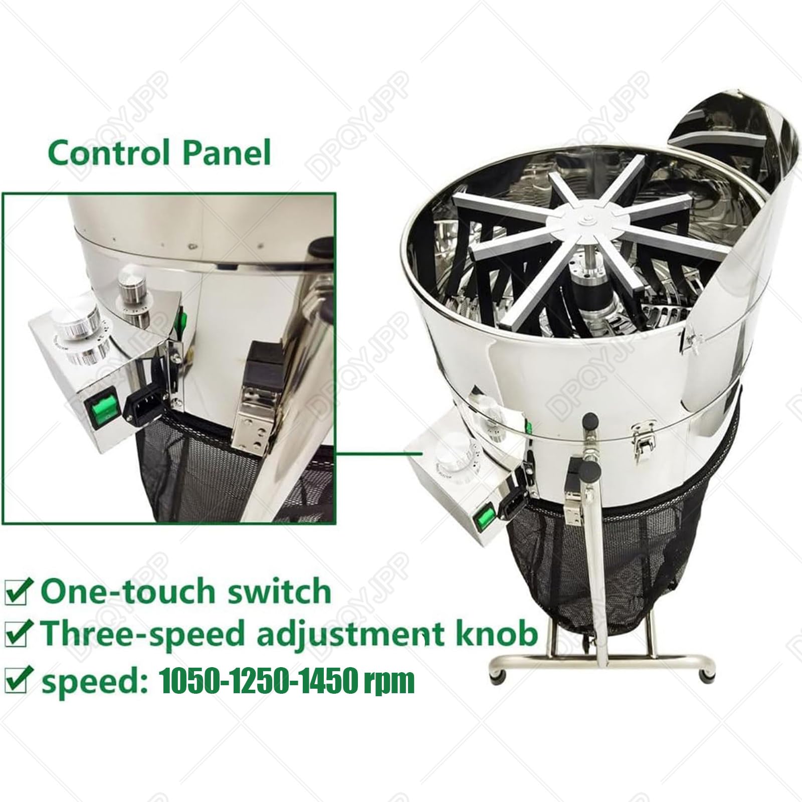 Cortadora eléctrica de hojas de brotes de 60 W, cortadora de plantas de acero inoxidable, cuchillas de grado alimenticio para hierbas, romero, menta, cilantro