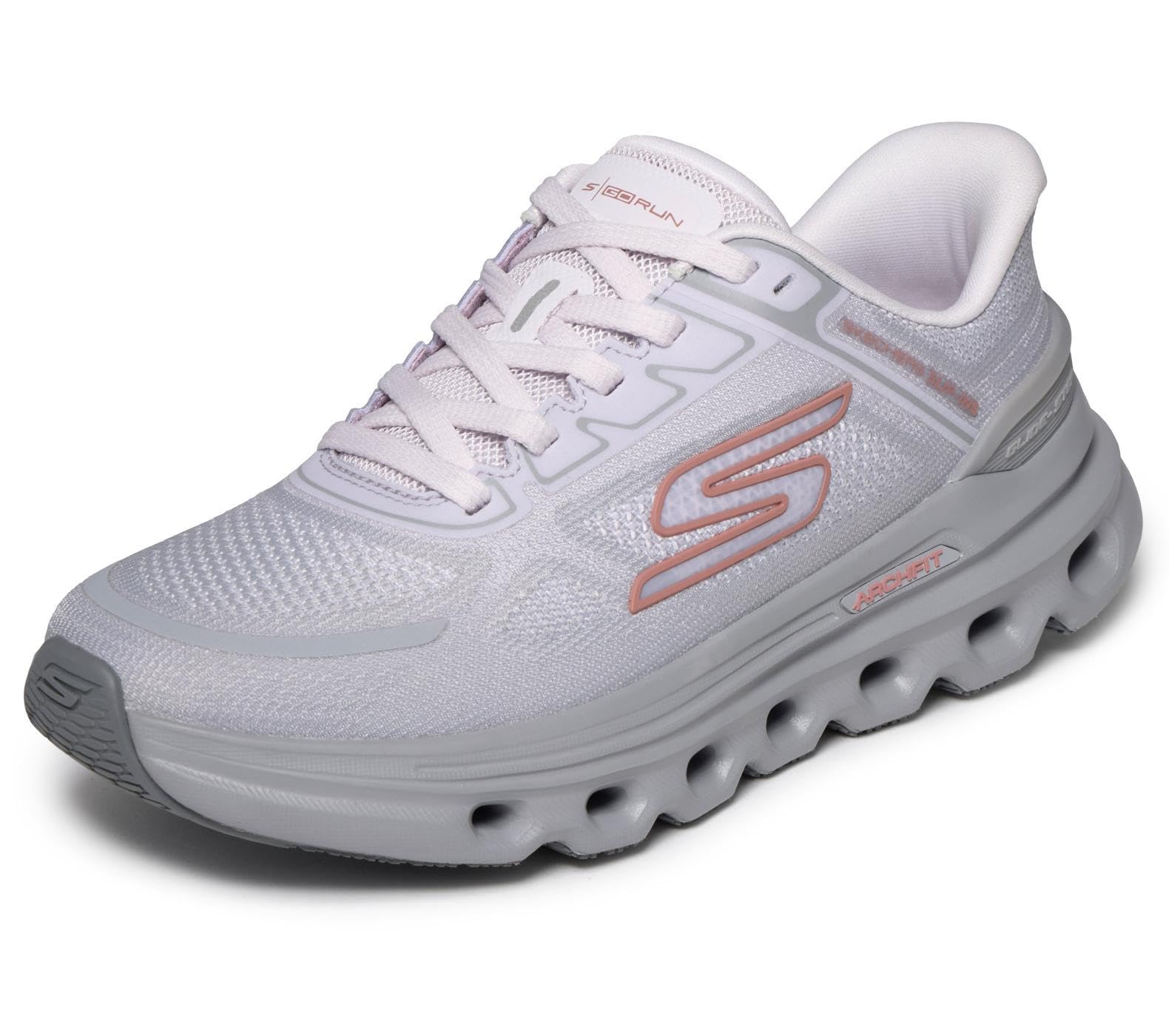 Skechers Women's Go Run Glide-Step Arch Fit Slip-in Trainers, Gray, 5.5 UK