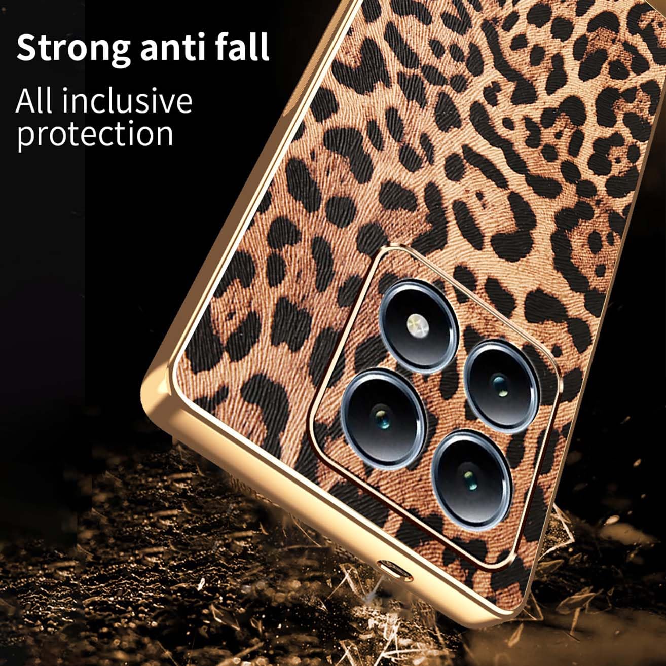 Handyhülle Für Honor 400 5G – Leoparden-Print, Kunstleder Mit TPU-Rahmen, Stoßfest