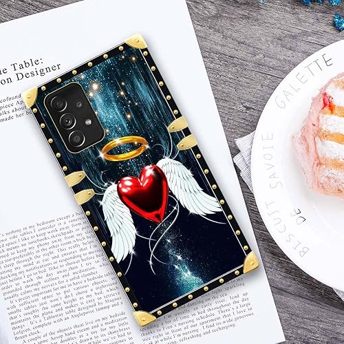 Miniatura 5 de Funda compatible con Samsung Galaxy A52, alas de corazón para mujeres y niñas, TPU suave a prueba de golpes, funda protectora para Samsung Galaxy