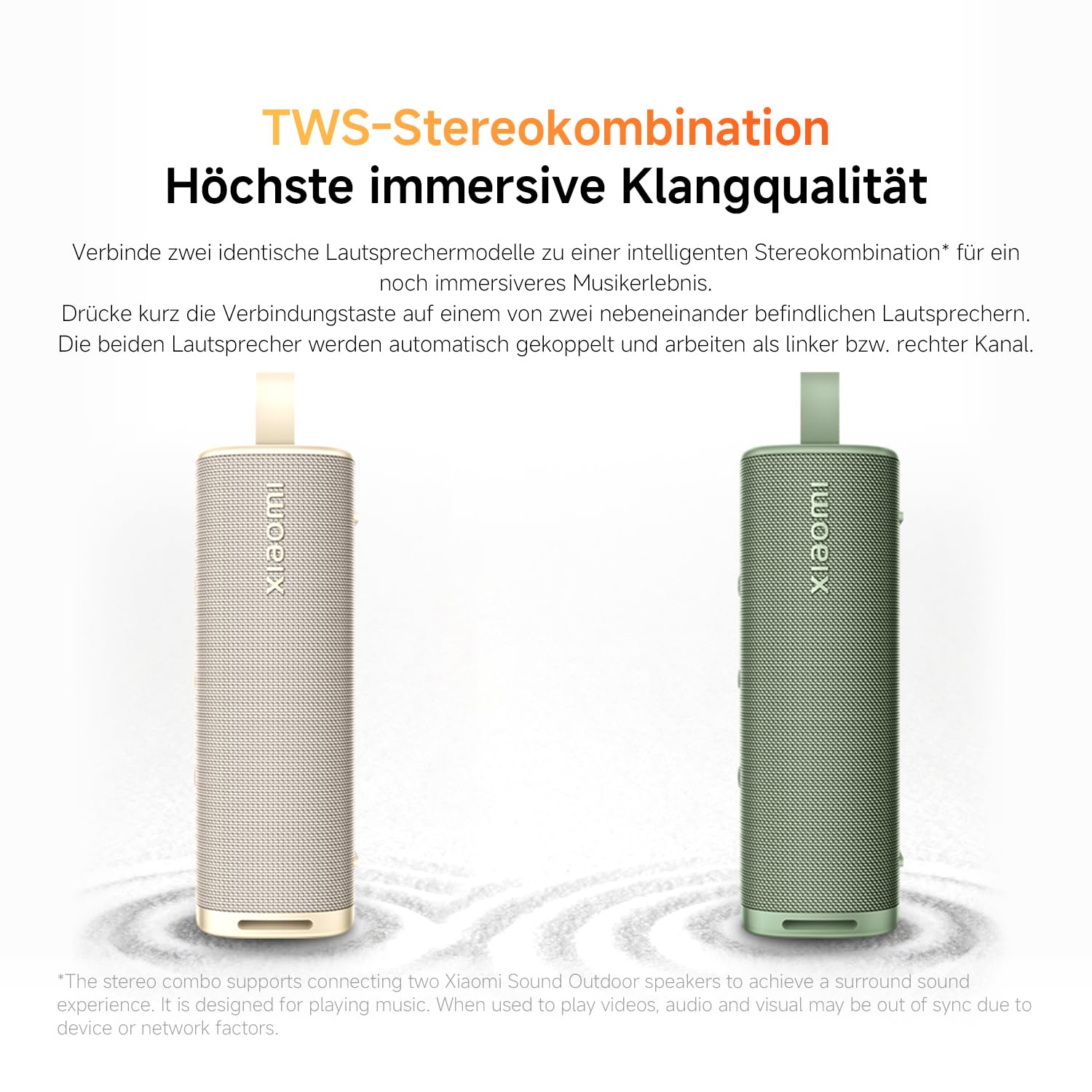 XIAOMI Sound Outdoor Tragbarer Bluetooth Lautsprecher 30W, Klangvoller Dynamischer Sound, 12 Stunden Akku, IP67 Wasserdicht und Staubdicht, Wireless, Musikbox für Outdoor und Reisen - Blau