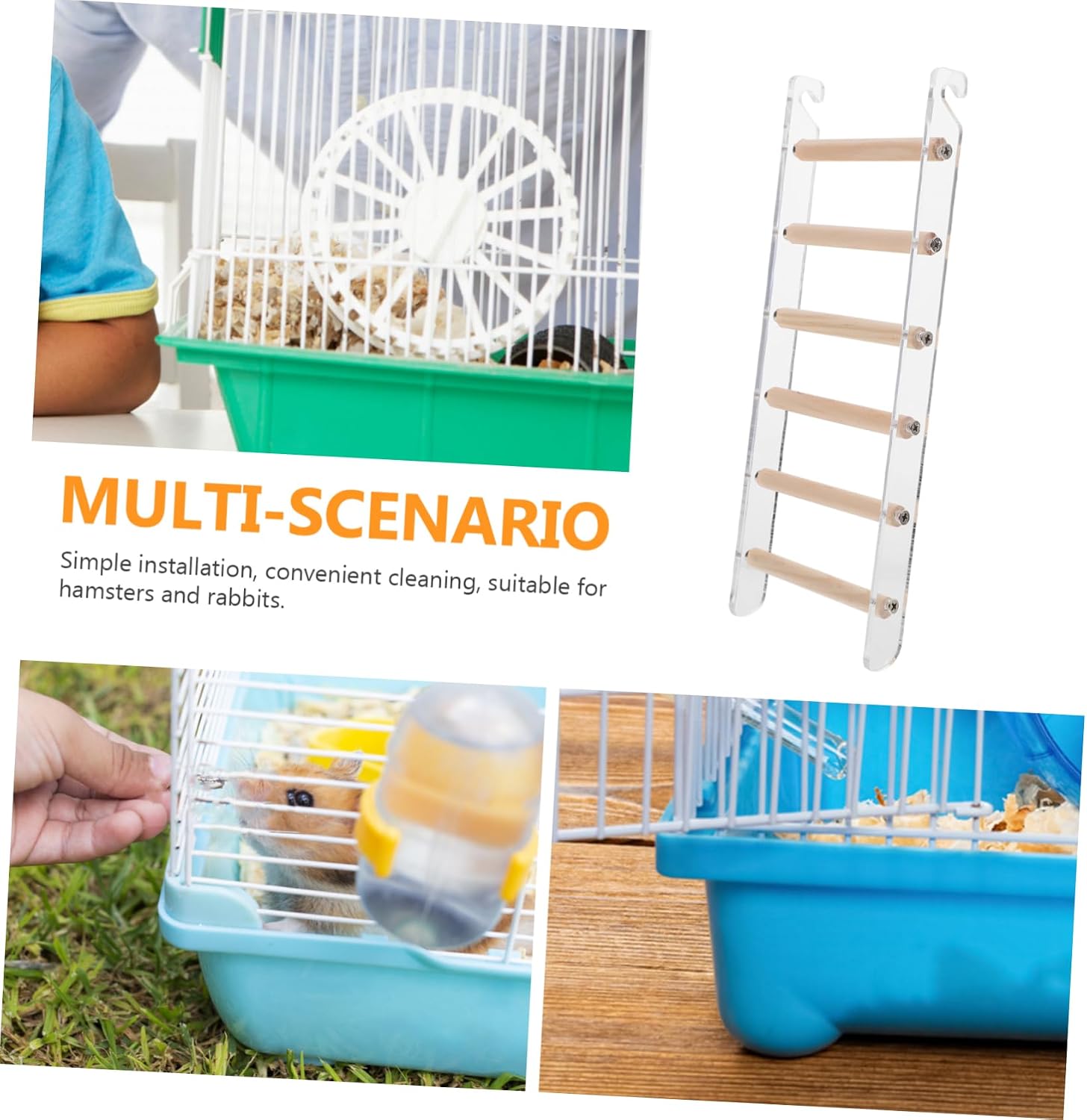 BESPORTBLE Parrot Climbing Ladder Level Bird Ladder for Indoor Use and Pet Friendly Design for Birds and Small Pets Encourages Climbing and Exercise Cage