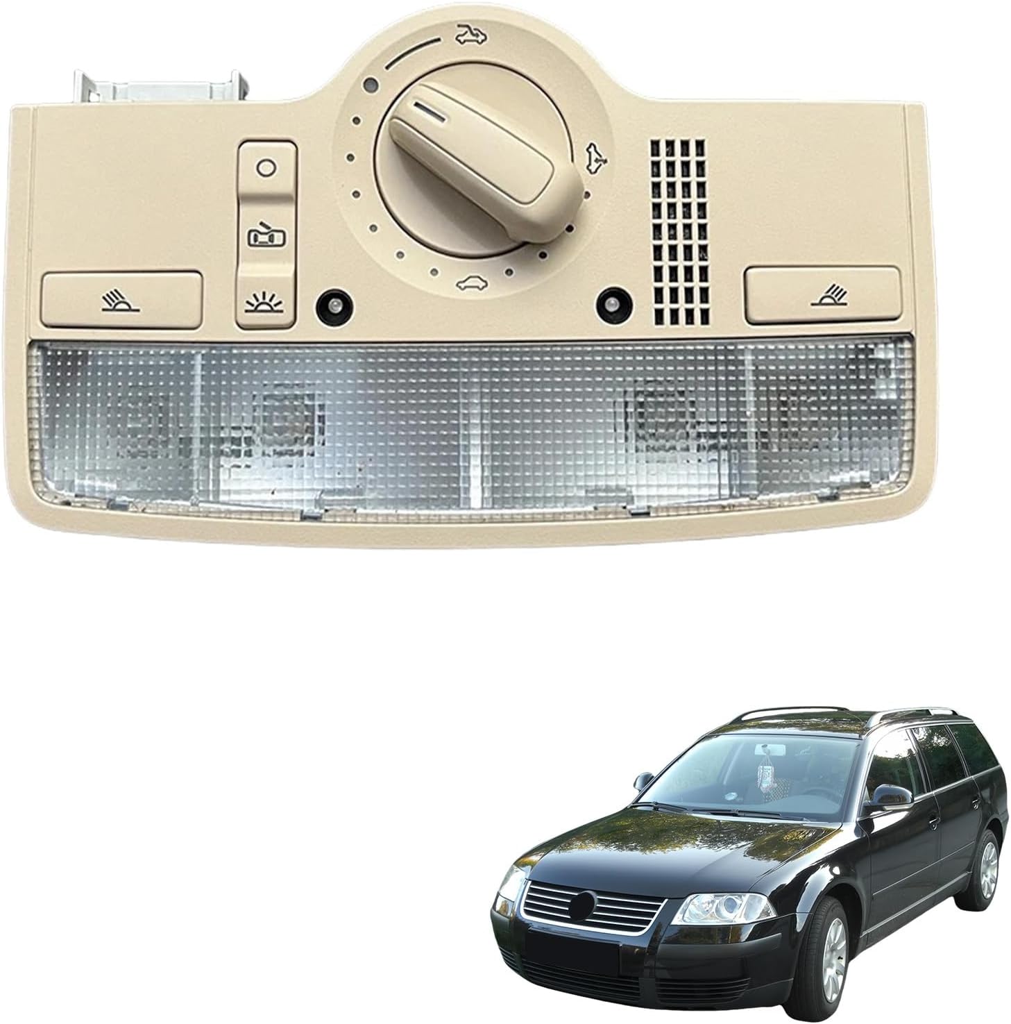 1 Pcs Automotive Overhead Consoles, Compatible with VW Passat B5 3BD 947 105 B 3BD 947 105B 3BD947105B, Overhead Console Dome