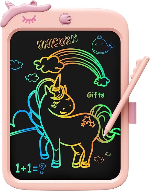 KOKODI Gifts for Girls Toys for 3 4 5 6 7 Year Old Girls Boys Kids, 10 Inch LCD Writing Tablet Drawing Tablet Doodle Board Educational Toys Toddler Toys Gifts for Birthday Christmas Festival Travel