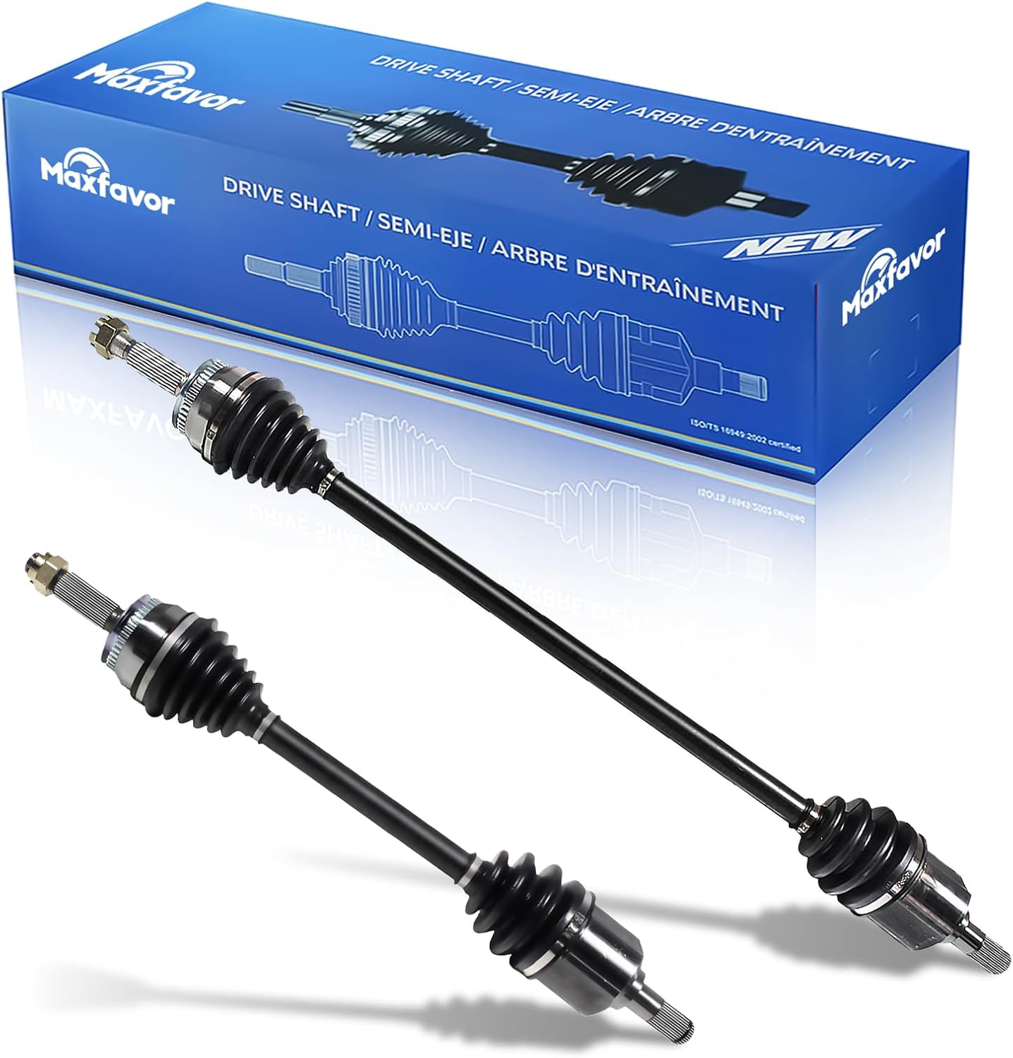 Maxfavor NCV37529 NCV37530 Front CV Shaft Axles Automatic Transmission Compatible with 2001 2002 2003 2004 2005 2006 Hyundai Elantra 2.0L L4 CV Joint Axle Shaft