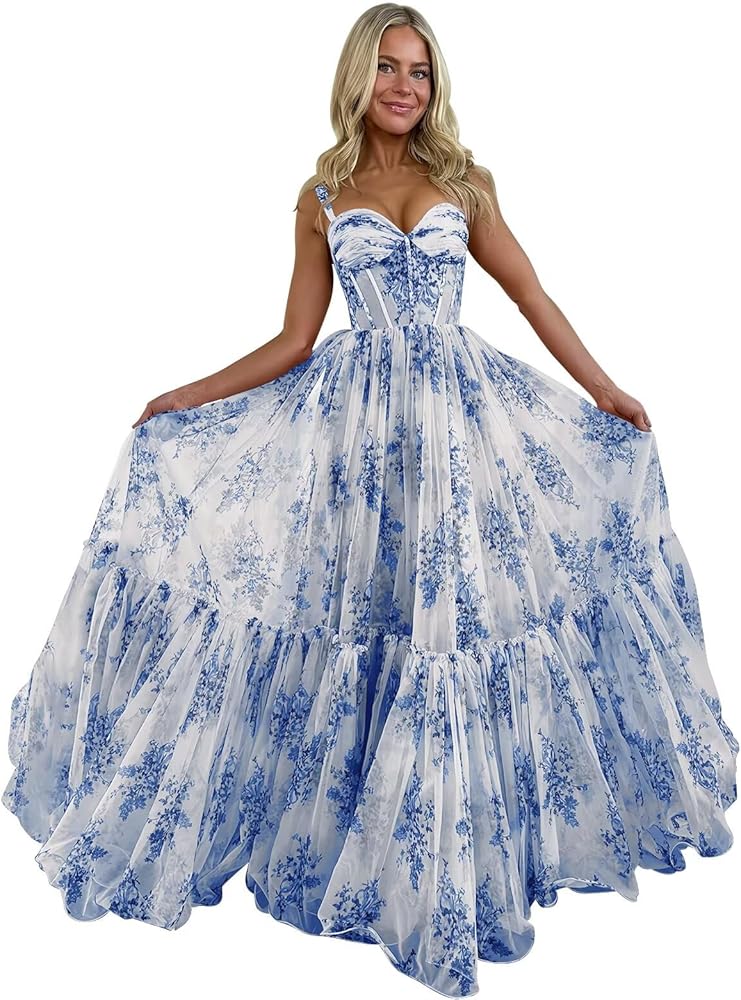strapless open back dress Primavera 4526 Size 10 Ivory Blue Prom Dress Sequin Formal – Glass Slipper  Formals main image 1