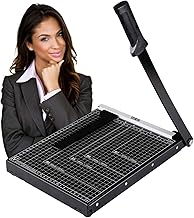 Ediesi, Paper Guillotine, Cutter, A4, Paper Cutter, Professional, Manual, Maximum Accuracy, with Magnet for Enhanced Holding, 4 Colors Available (Black)