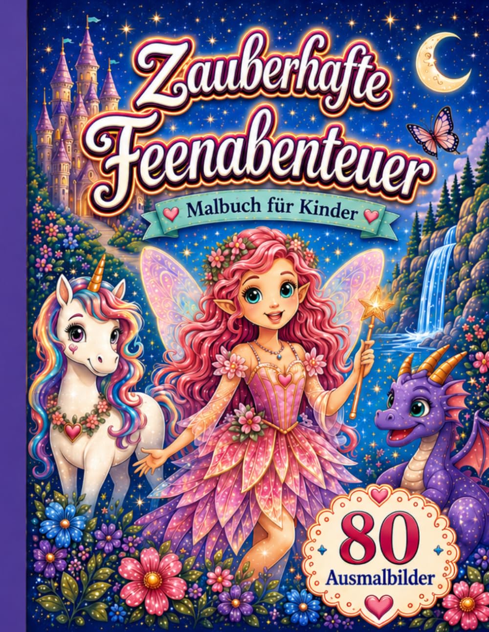 Zauberhafte Feenabenteuer: Malbuch für Kinder