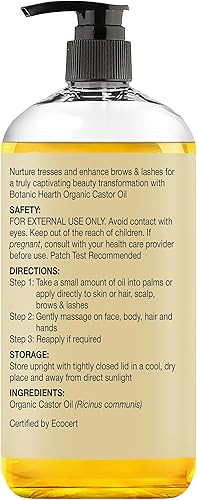 Miniatura 14 de Botanic Hearth Aceite de cafeína y batana para el crecimiento del cabello (6.7 onzas líquidas), tratamiento nutritivo y fortalecedor del cabello