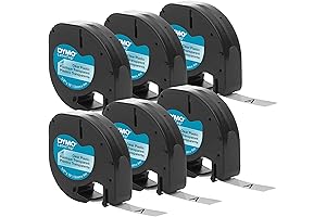 Clear Dymo Labels for LetraTag: 6-Pack for Unparalleled Clarity