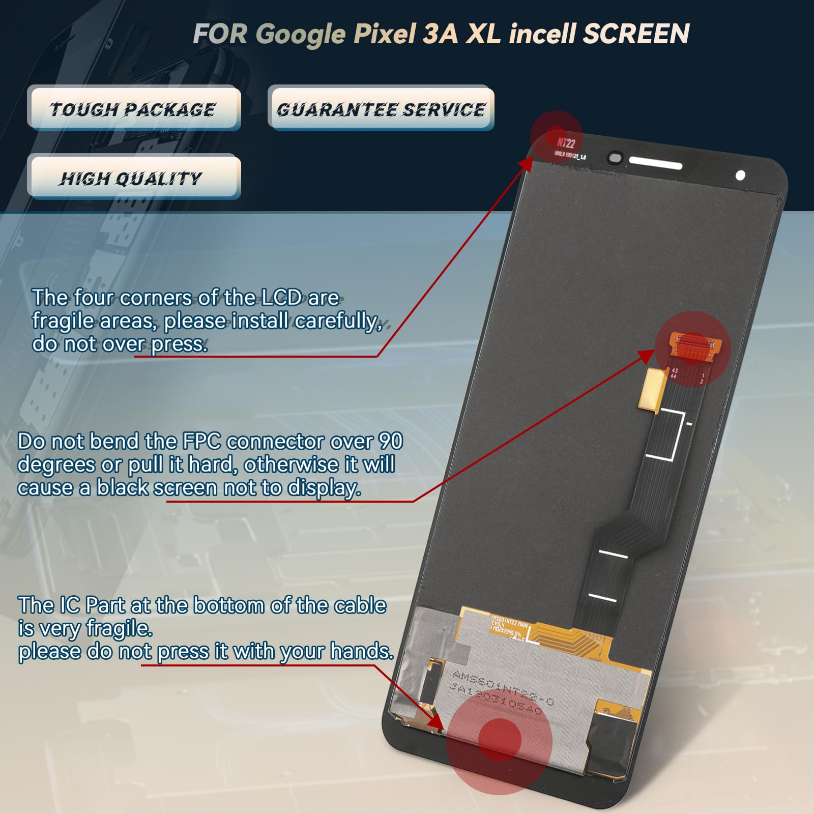 Amazon.com: YWLRONG Display for OLED Google Pixel 3A XL LCD