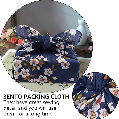 Miniatura 6 de DOERDO - Bandana tradicional japonesa para el almuerzo, diseño de flores de cerezo, para el hogar, picnic, camping, al aire libre, 19.7 x 19.7 in