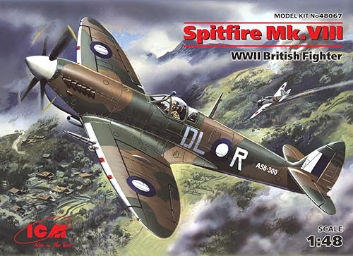 Miniatura 2 de ICM Models Spitfire Mk.VIII Kit de construcción, 202 piezas