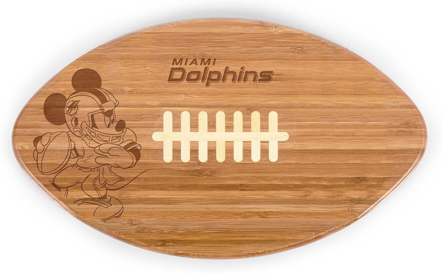 PICNIC TIME NFL unisex-adult NFL Mickey Touchdown! Football Cutting Board & Serving Tray