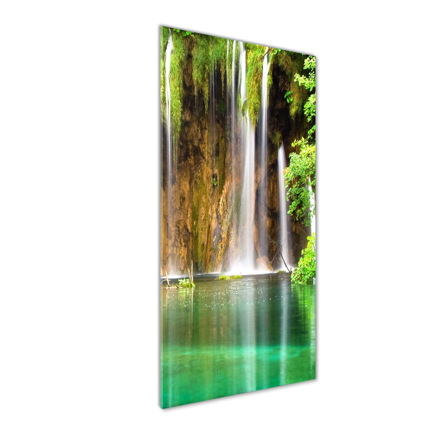 Tableaux pour la mur en verre acrylique Tulup - Déco mural haut de gamme 50x125 Plitvice