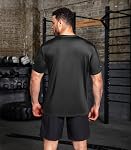 Boyzn Workout T Shirts for Men,Moisture Wicking Gym T-Shirt, Athletic Workout Top Short/Long Sleeve Tee Shirt for Running