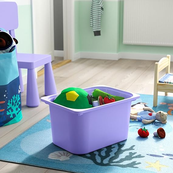 ProTuning TROFAST Storage combination with boxes, white white/lilac, 99x44x56 cm