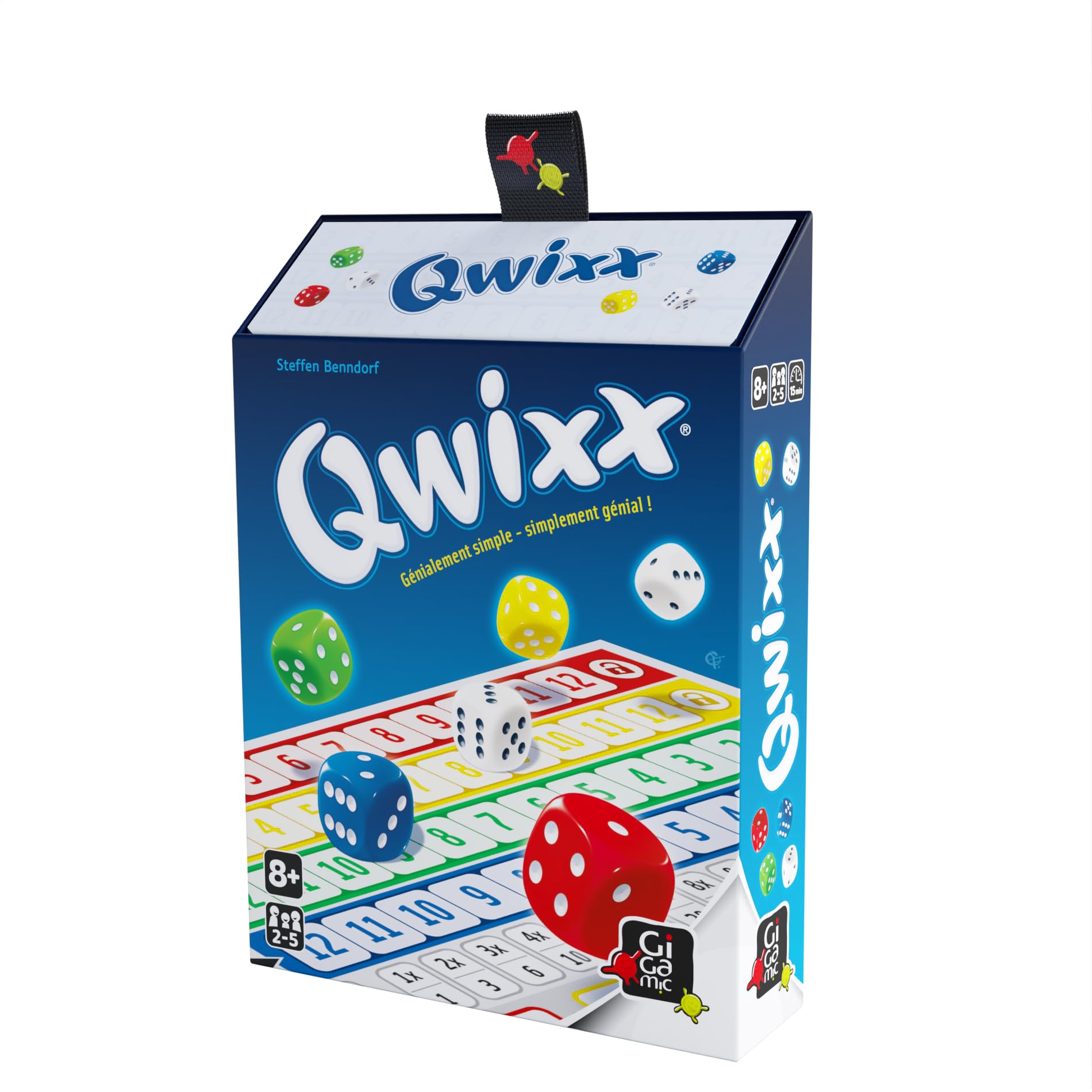 Gigamic - Gra w kości - Qwixx, od 8 do 99 lat, JNQX