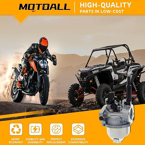 Miniatura 2 de MOTOALL Carburador Limpiador de alta presión Compatible con Ryobi RY802900 2900PSI Lavadora a presión