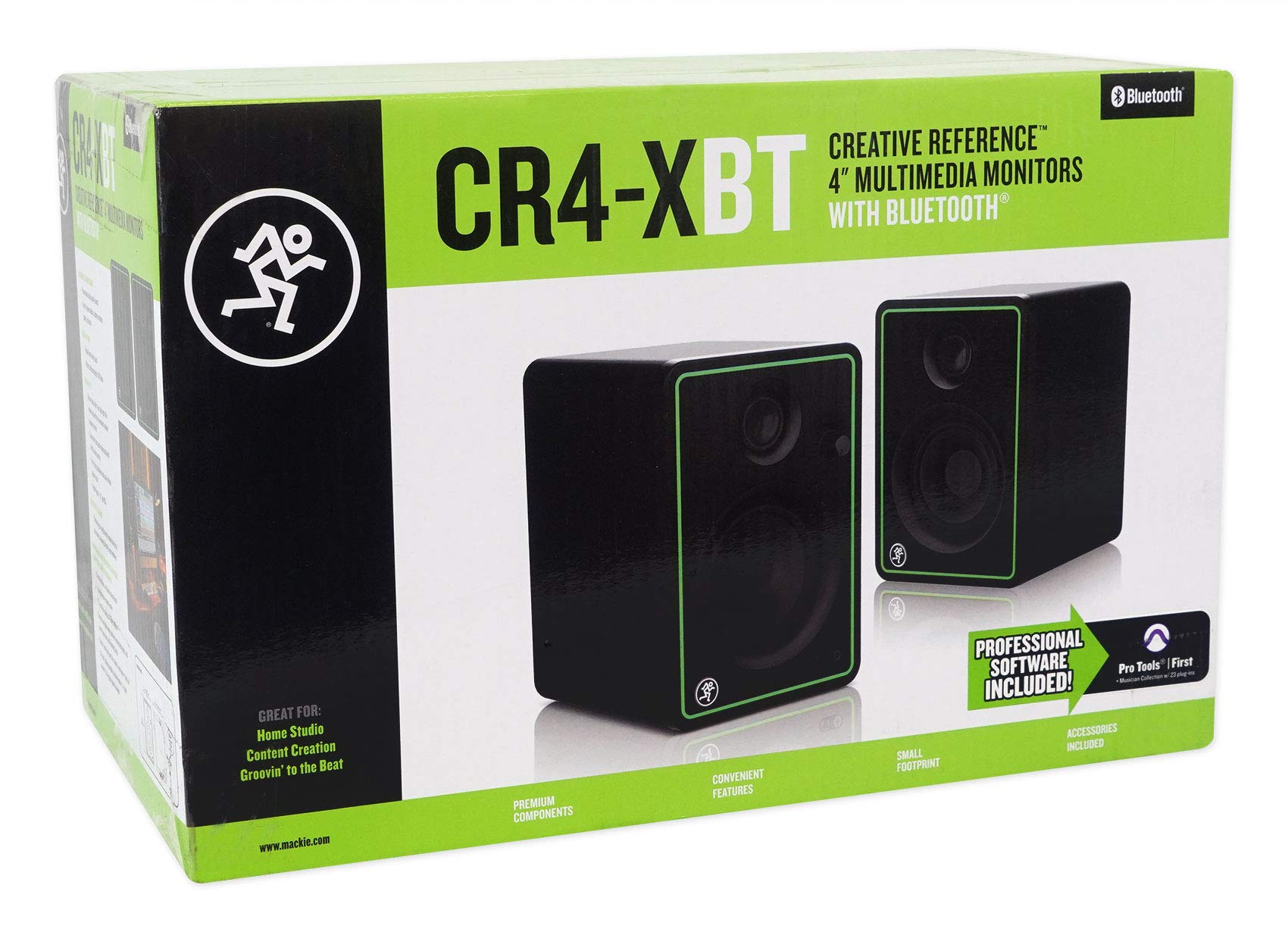 MACKIE CR4-XBT (coppia) Monitor Studio Attivo DJ Speaker Amplificatore Bluetooth 50W