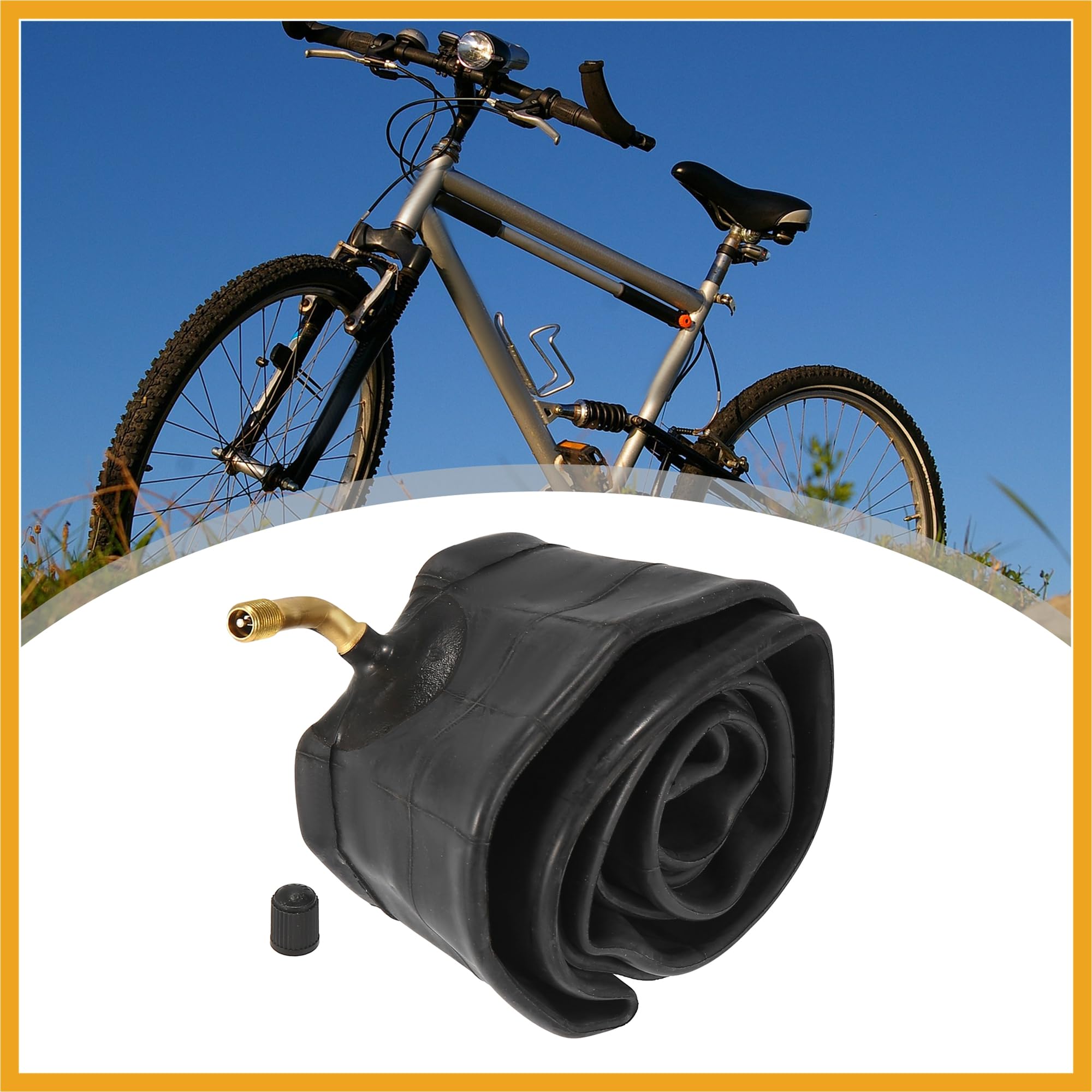 Partuto 16 Inch Bike Inner Tube 16x2.50 Bent Type Valve Bicycle Tube Replacement - Image 2