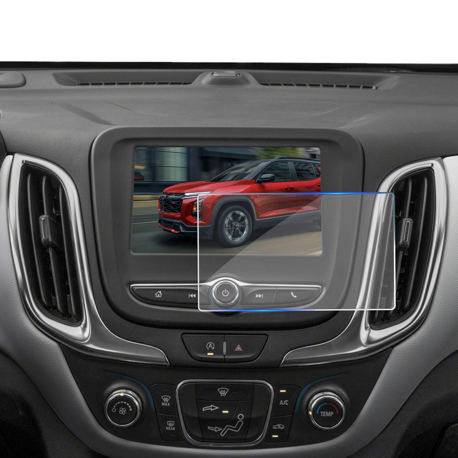 KOOGEN Tempered Glass Screen Protector for Chevrolet Equinox 2018-2024,Infotainment Navigation Screen Film Compatible With Chevy Equinox 2024 2023