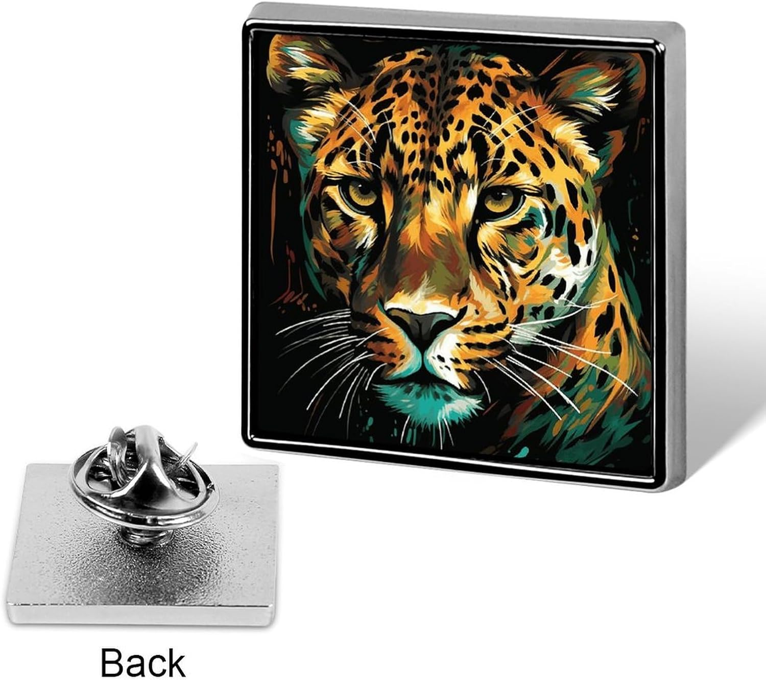 Leopard Brooch Pins Lapel Pins for Men Women Badge Button Cover Decorative Jewelry Charms for Hats Bags Backpacks Suits Shirts Scarves Clothing Accessories Banquet Wedding Gift image 3
