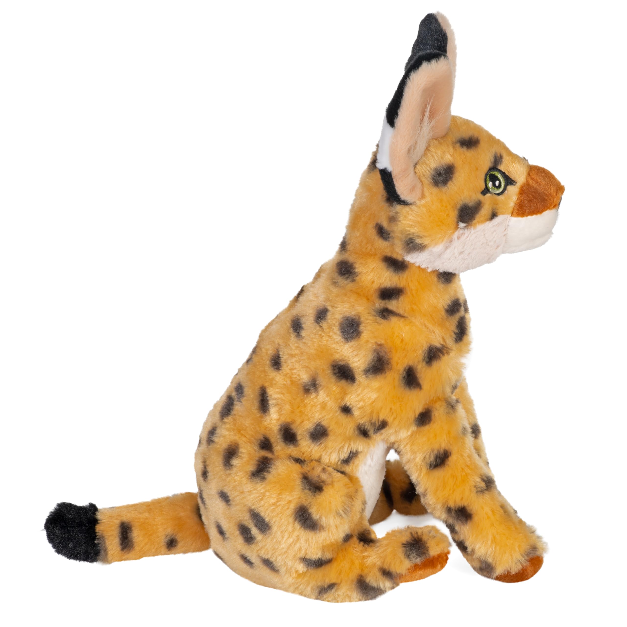 Wild Republic Cuddlekins Eco Serval, animale di peluche, 30,5 cm, ecologico