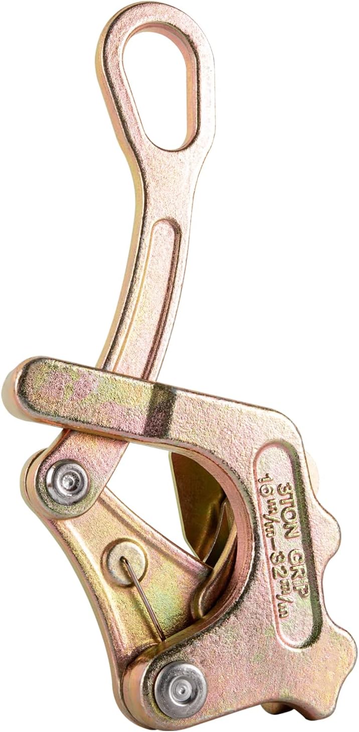 3T Cable Grip Wire Gripper, Steel Cable Puller Tool for Wire Rope