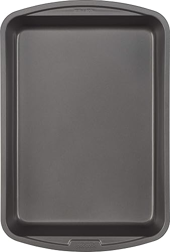 Miniatura 2 de Goodcook Bandeja antiadherente para lasaña y asado, 14 x 10 pulgadas, color plateado