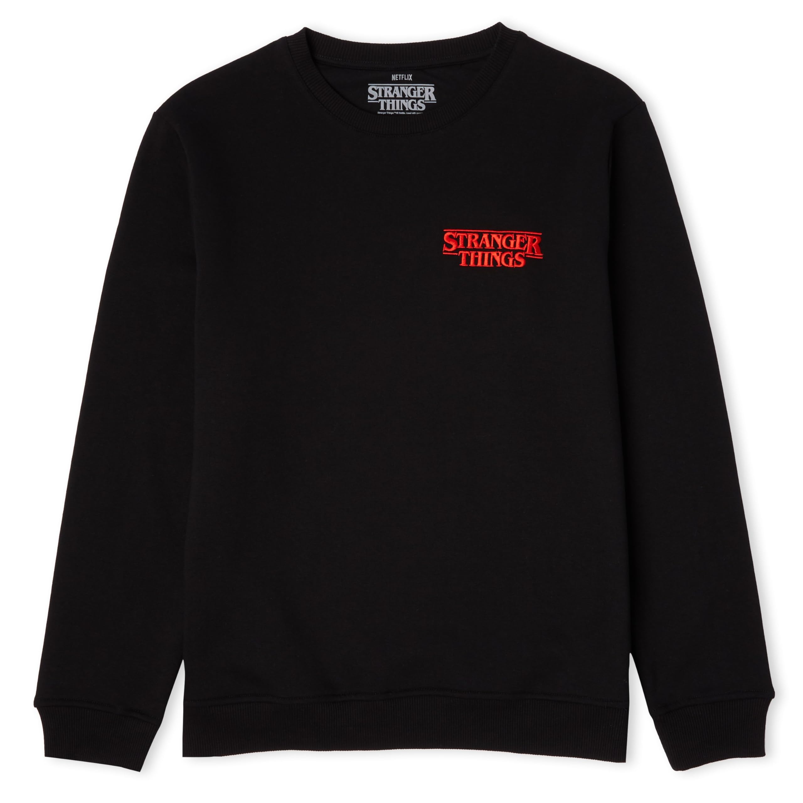 Zavvi Unisex Black Stranger Things Stuck In The Upside Down Sweatshirt - M