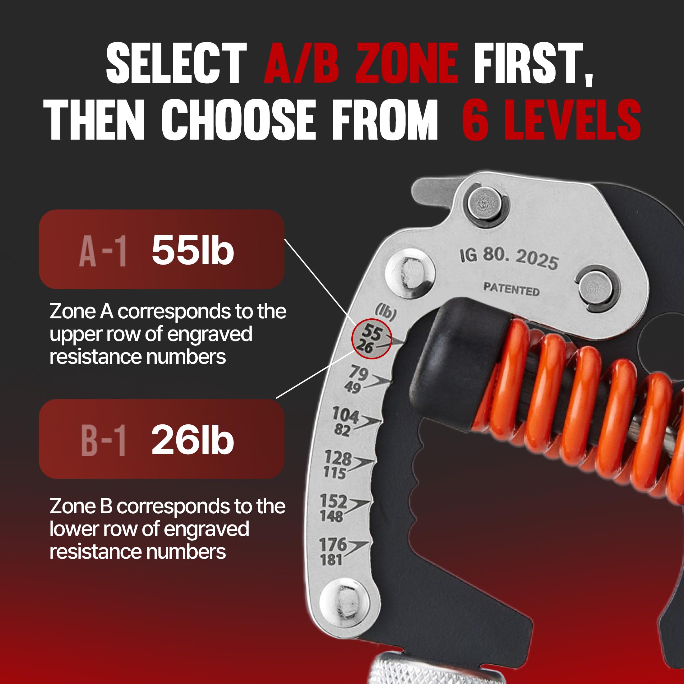GD Hand Grip Strengthener, Iron Grip Light. 80 Adjustable Hand