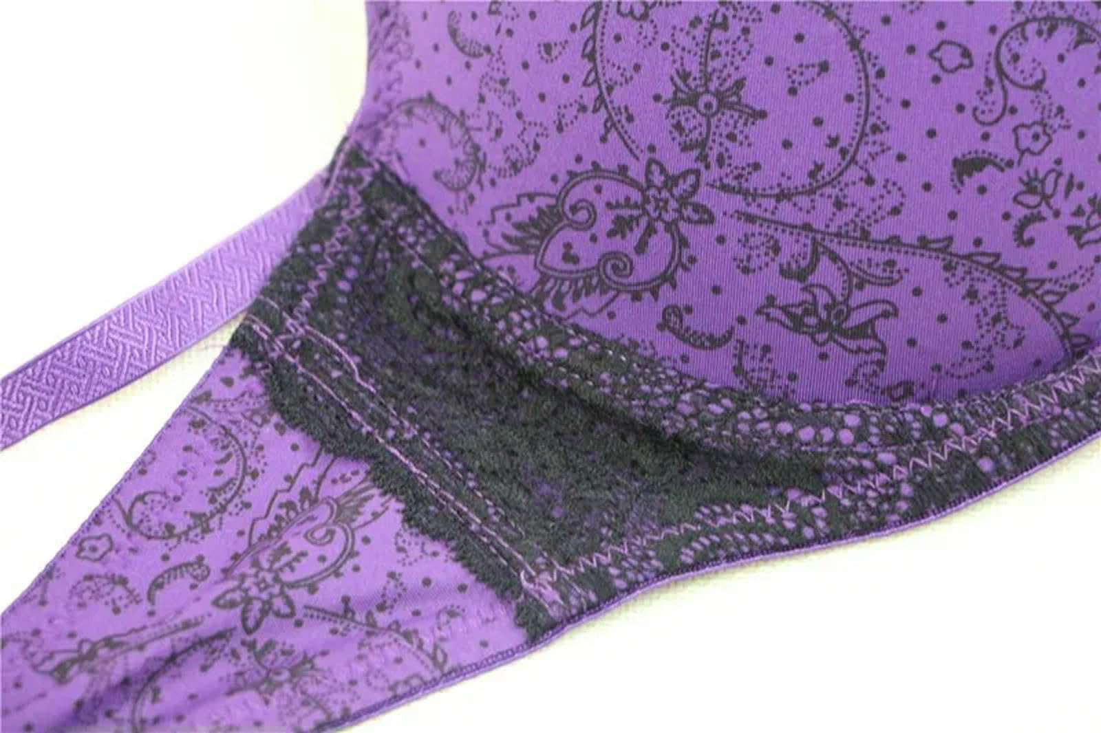 Pantofole Reggiseno Sexy E Biancheria Intima Setwomen Ricamato Reggiseni Condotto E Mutande Set di Mutande Sexy Sexy Sexy