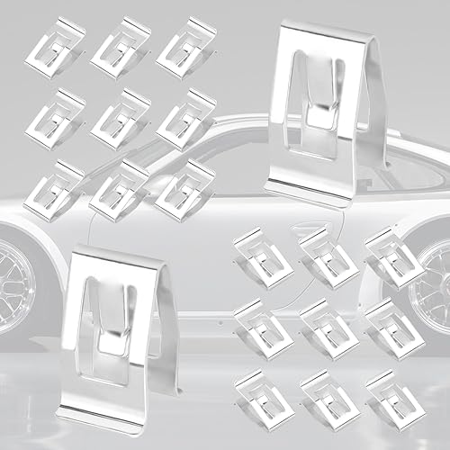 Miniatura 5 de 20 clips de metal para tablero de instrumentos, clips de repuesto para parachoques, clips de salpicadero de puerta, clips de guardabarros, clips