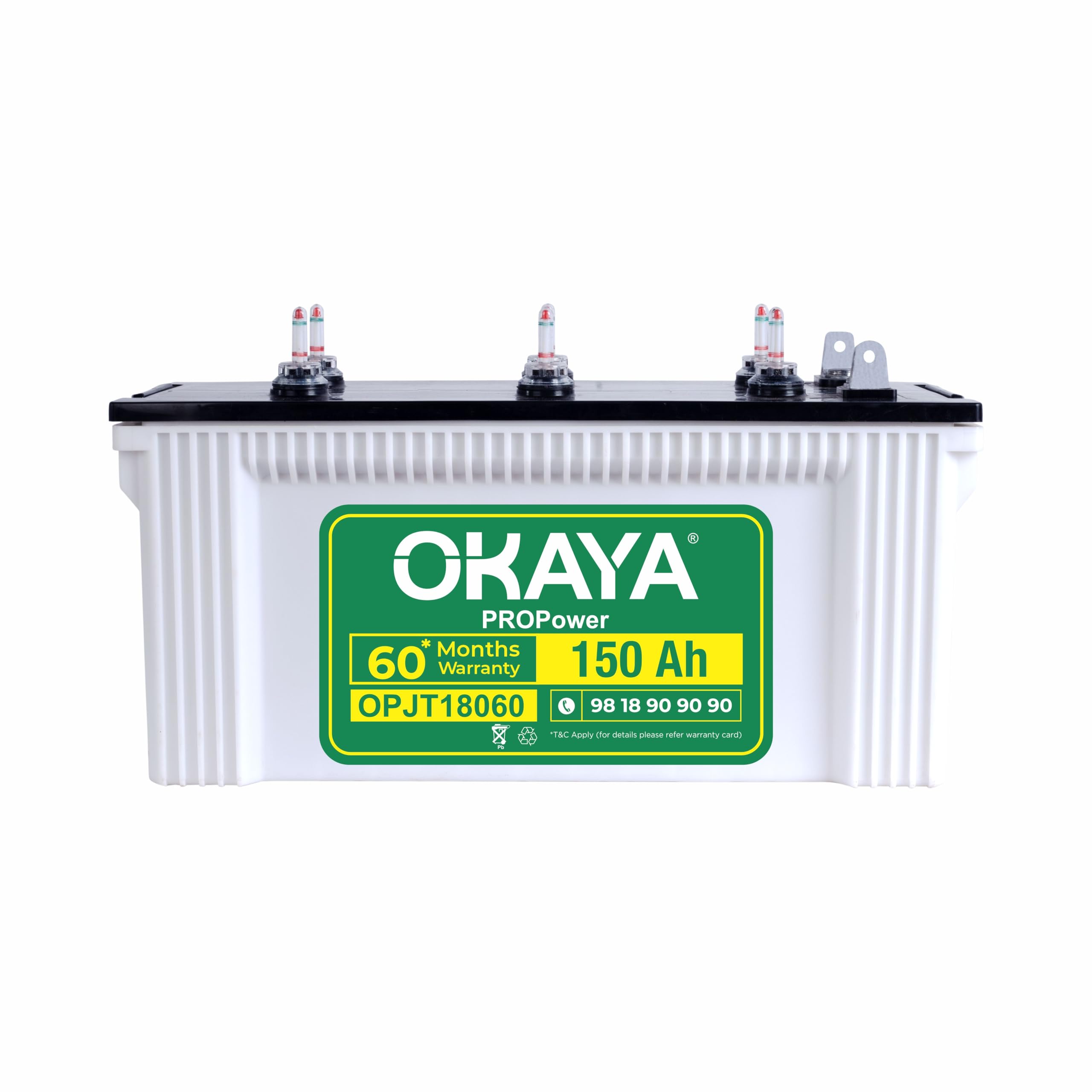OKAYA PRO Power OPJT18060 150Ah Inverter Battery with Advanced Tubular Technology for Home, Office & Shops | Longer Life & Extra Backup | Jumbo Tubular | 60 Months Total Warranty-image-29