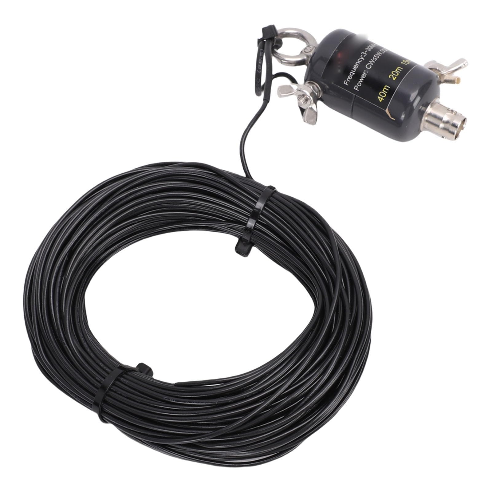 Fafeicy Antena de Onda Corta de Bolsillo QRP K5 de 3-30 MHz, Alimentación Final de Banda Ancha, Media Onda con Bolsa de Almacenamiento para Comunicación Portátil de Implementación Rápida