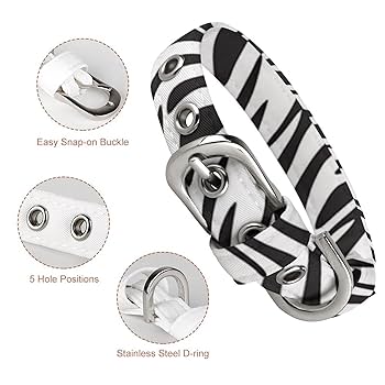 Amazon | ゼブラ柄 ストライプ 犬 首輪 猫 首輪 ネコ 猫用 首輪