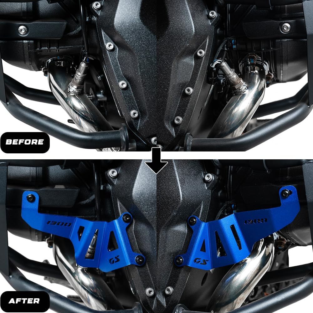 Compatibile con R1300GS Adventure R 1300 GS GSA R 1300GS ADV Opzione 719 2023 2024 2025 GS1300 Accessori Griglia di protezione del sensore di ossigeno per moto (Nero)