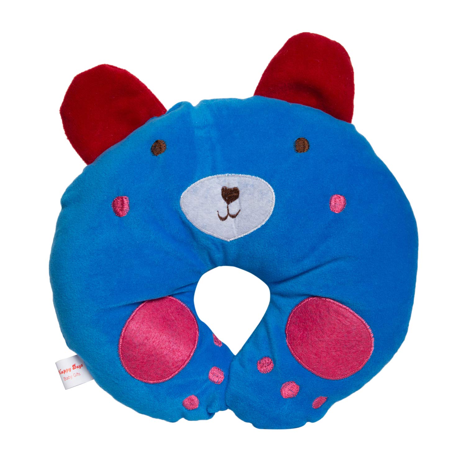Happy Days Baby Pillow- Panda Character- Blue