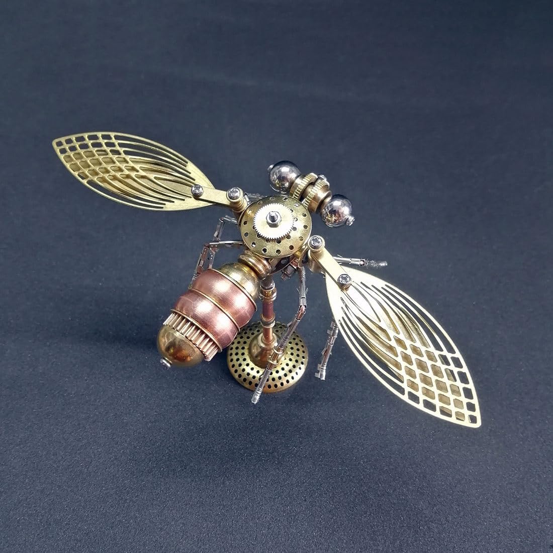 Novaray Metalowe puzzle 3D, steampunk, 143 części, mechaniczne owady, metalowe, punkowe, mała mucha, zestaw do montażu, model metalowy "zrób to sam", dla dorosłych i dzieci