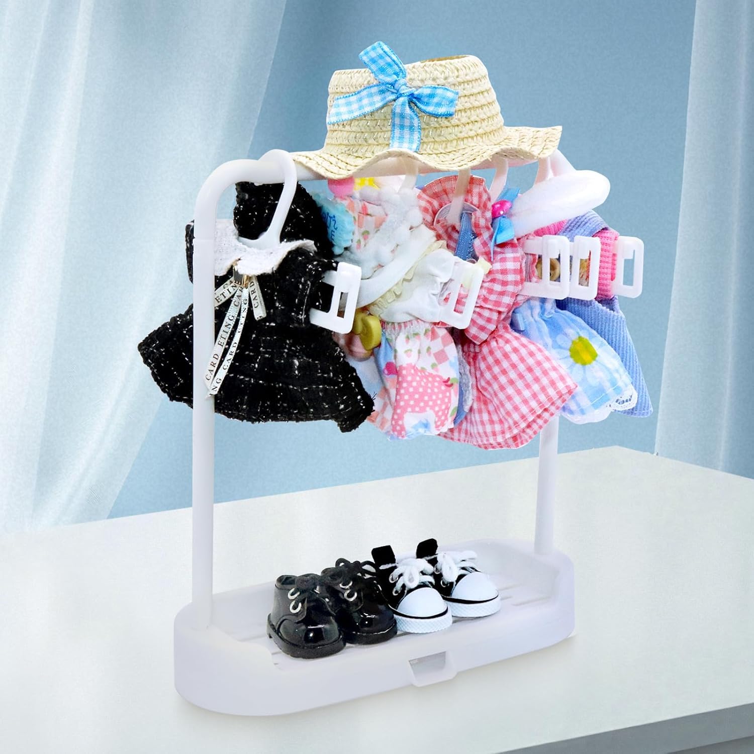 Ensemble De Vêtements Pour Poupée Labubu – Robe, Combinaison Et Chapeau – Adapté Aux Peluches 17 Cm (poupée Non Incluse)