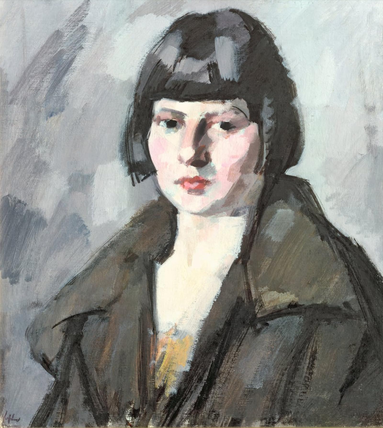 SERENDIPITP Vintage Wall Art Canvas Nordic Poster Canvas Print Picture Head of a Young Girl by Samuel John Peploe Wall Art Poster for Home Decor 60x90cm