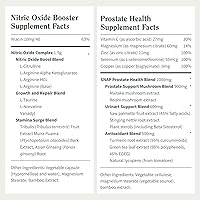 Vista 8 de Snap Supplements Paquete de Suplemento de Salud de Próstata y Óxido Nítrico para Hombres, 90 + 60 Cápsulas Vegetarianas (Suministro de 1 Mes)