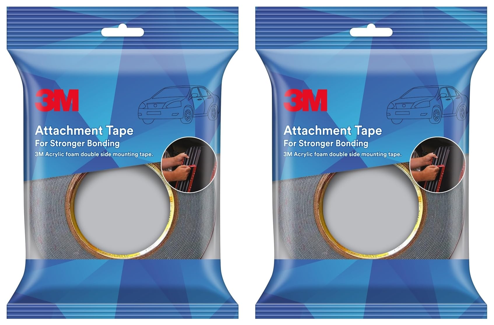 Attachment Tape for Stronger Bonding, Interior & Exterior Use in Automotive Areas with Double Sid