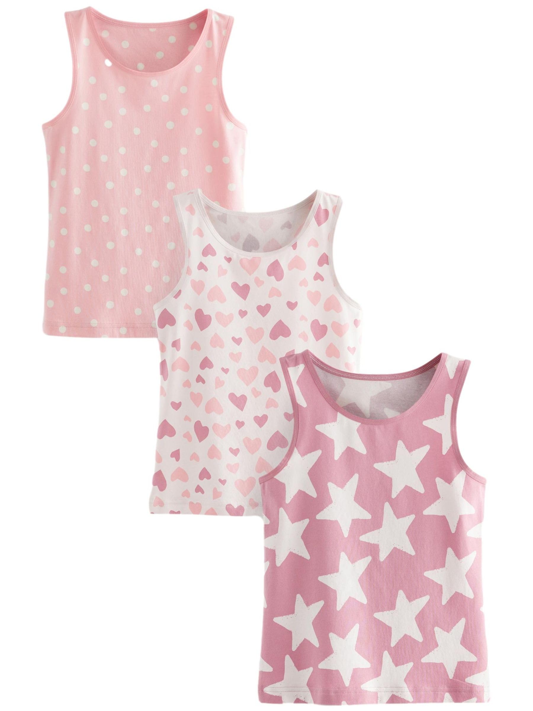 NEXT Confezione da 3 canotte con fatine Rosa 18 Mesi
