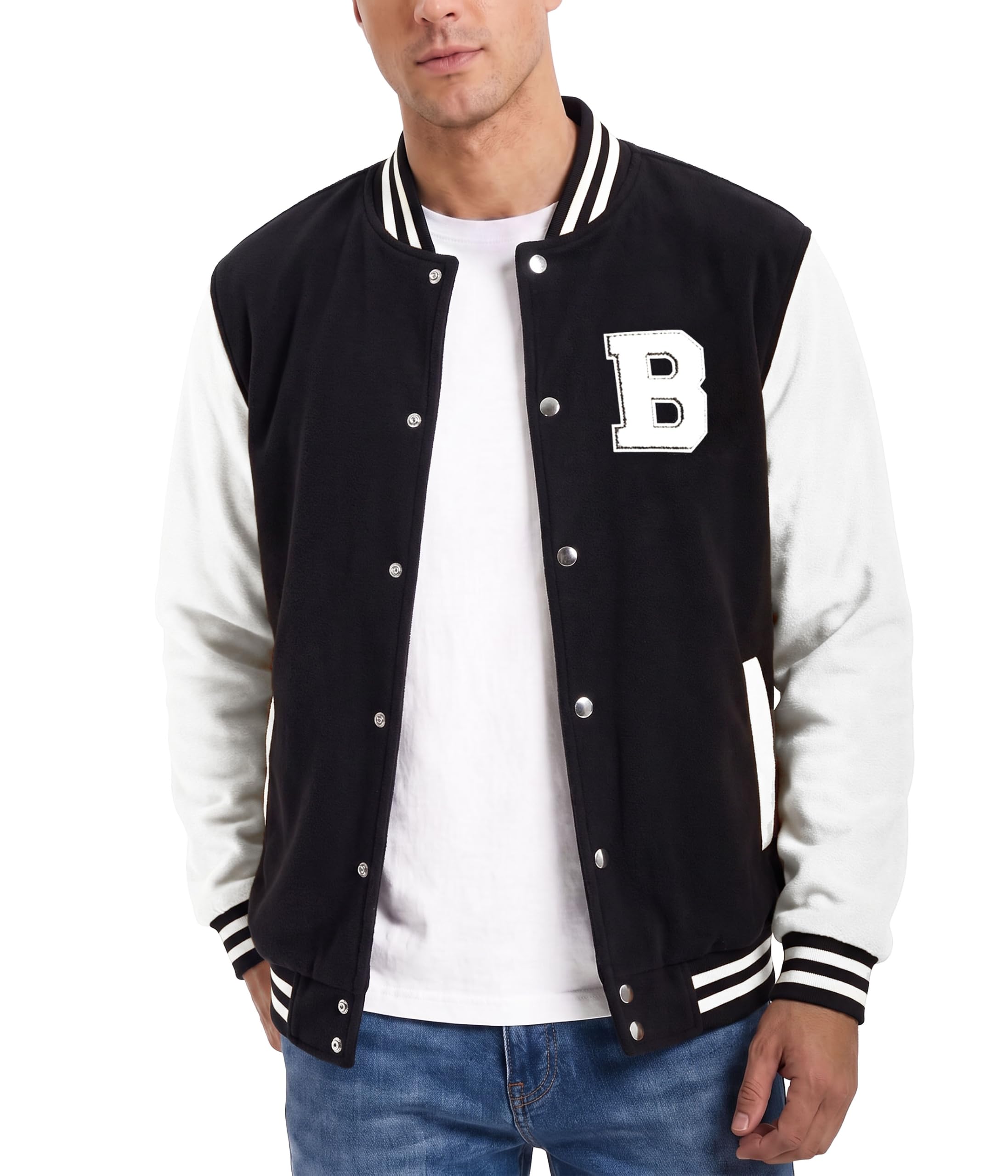Letterman Jacket Men - High School Bomber Baseball Mens Varsity Jackets