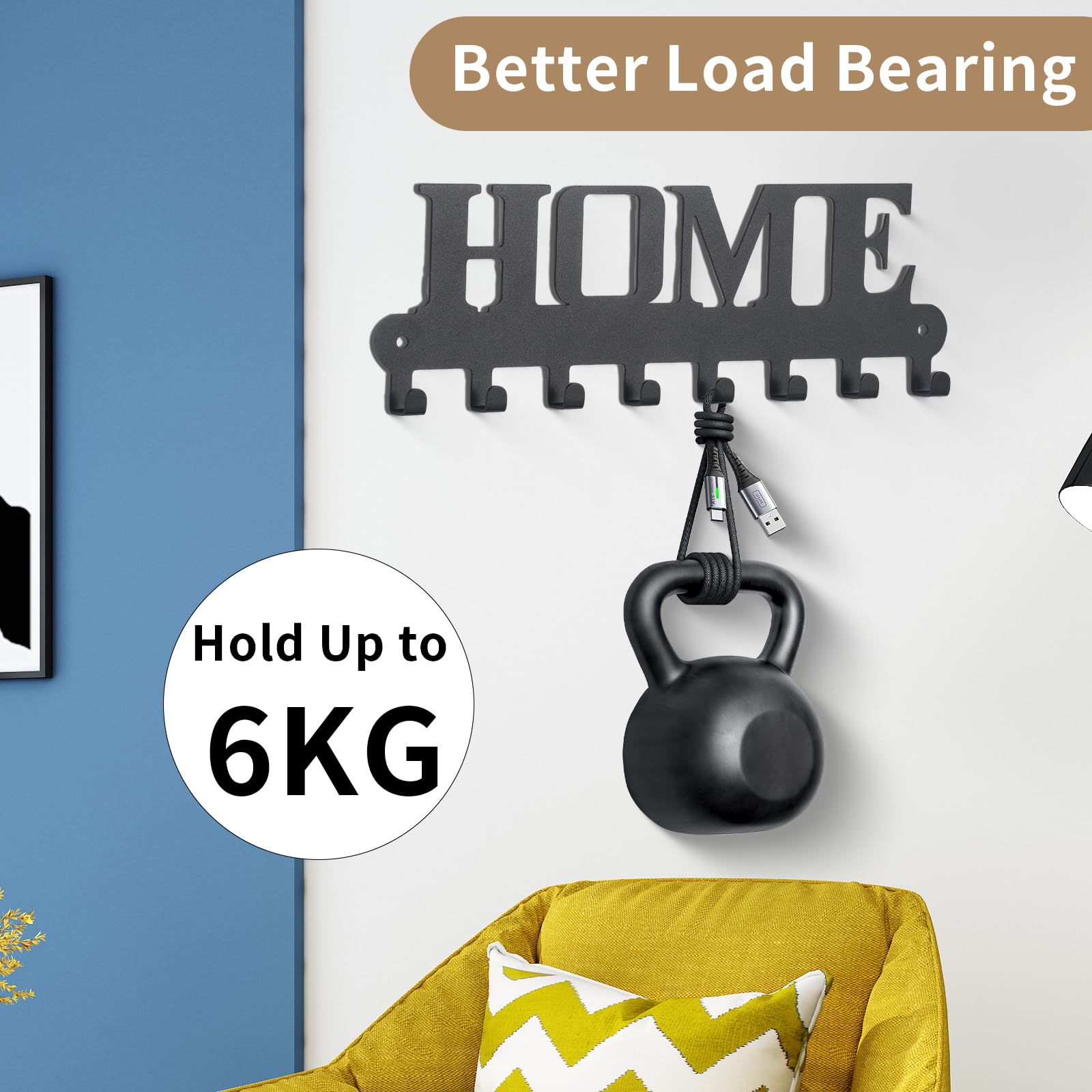 Wall Hook Luxvara 4 Pezzi Gancio Pieghevole, Gancio Per Appendiabiti, Ganci Pieghevoli Da Parete In Lega Di Zinco, Ganci A Muro Con Viti, Appendiabiti Richiudibili Per Bagno, Cucina E Ingresso (Nero Attaccapanni - 4